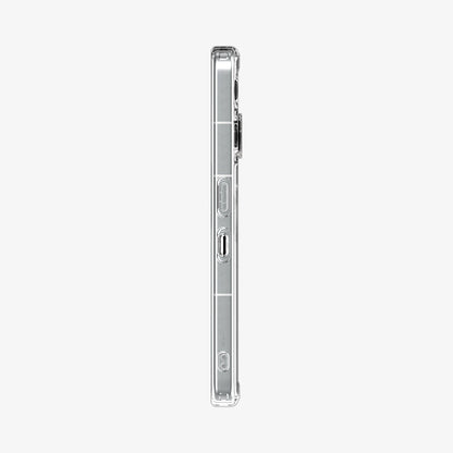 ACS08567 - Nothing Phone (3) Case Ultra Hybrid in Crystal Clear showing the side