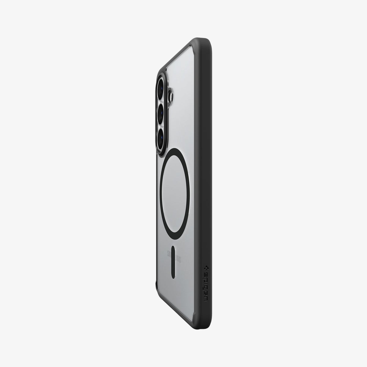ACS10970 - Galaxy S26 Case Ultra Hybrid (Mag Fit) Matte Black showing the back and partial side