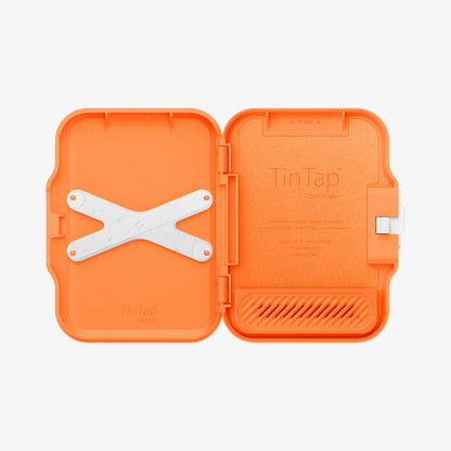 AFA11380 - MagSafe Card Holder Tintap (MagFit) in Orange showing the inner