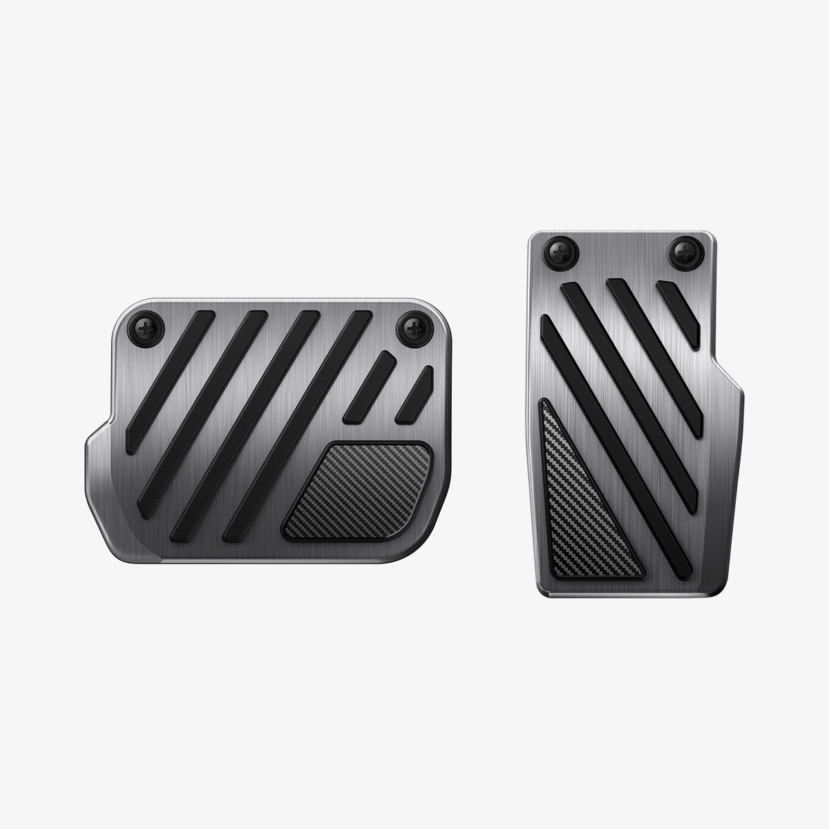 ACP11627 - Tesla Series - Pedal Covers Performance Line Design | TO200P showing Performance Line Tesla pedal covers featuring anti-slip rubber grips and stainless steel construction