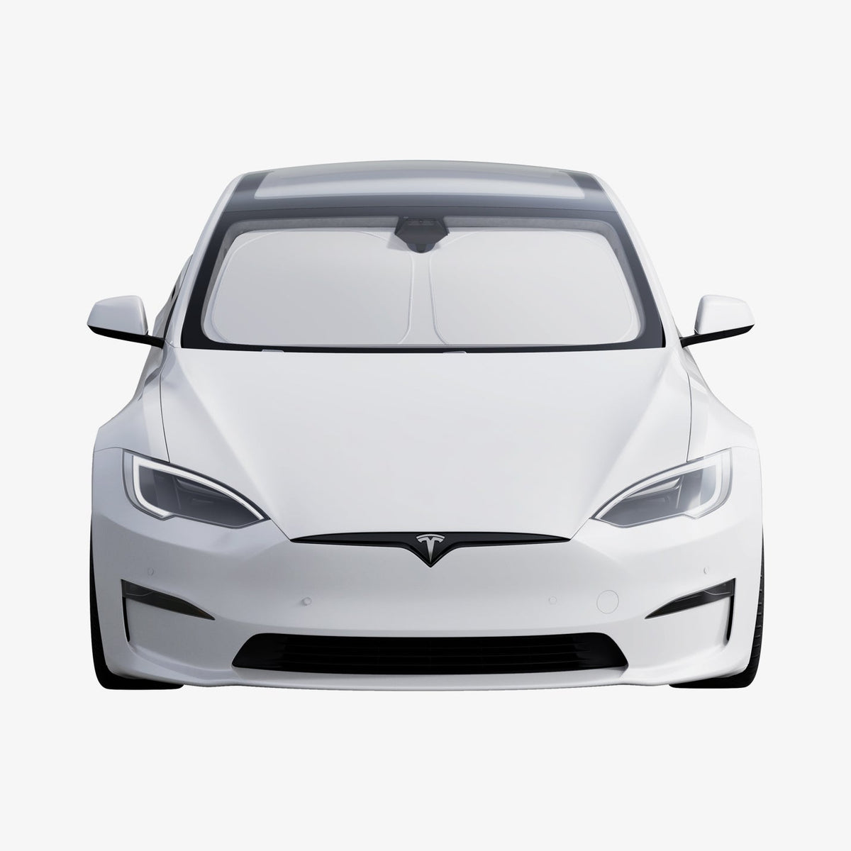 ACP09305 - Tesla Series - CryoShade Model S (2022-2024) showing front part of the car.