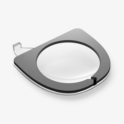 ACP11231 - Tesla Series - Front Camera Protector | TO331 showing an angled view of the protector with its clear lens layer and matte black outer frame.
