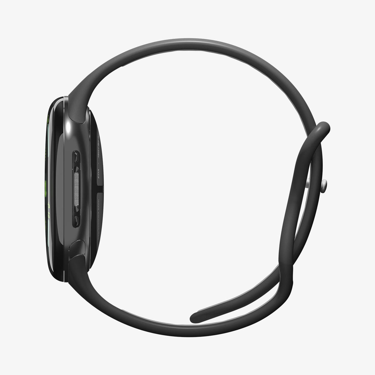 AMP09486 - Pixel Watch 4 (41mm) Nano Pop in Black Sesame showing the side