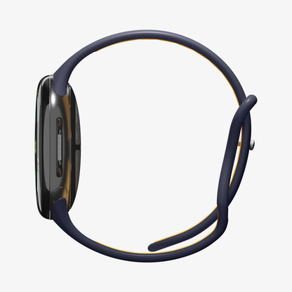 AMP09485 - Pixel Watch 4 (41mm) Nano Pop in Blueberry Navy showing the side