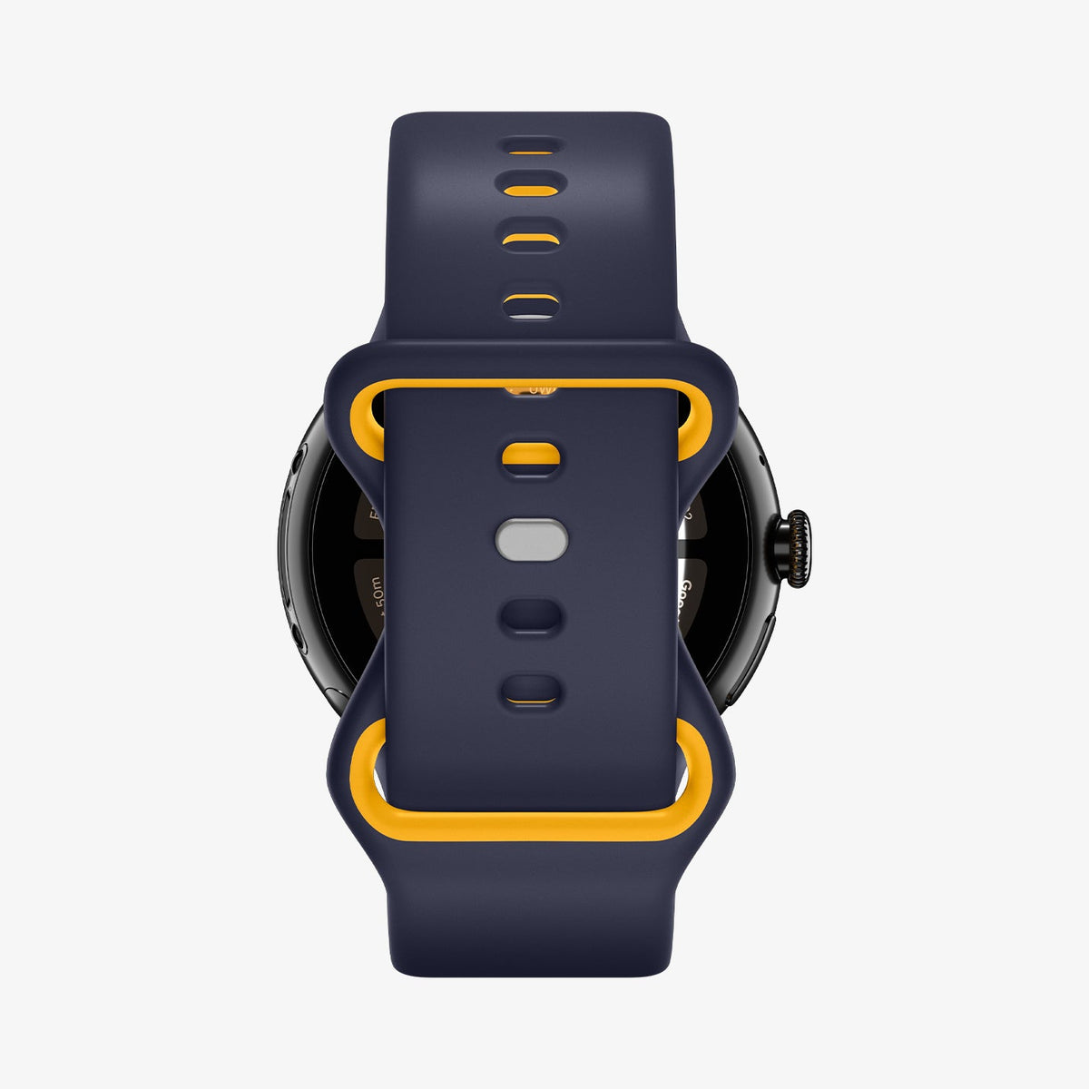 AMP09485 - Pixel Watch 4 (41mm) Nano Pop in Blueberry Navy showing the back