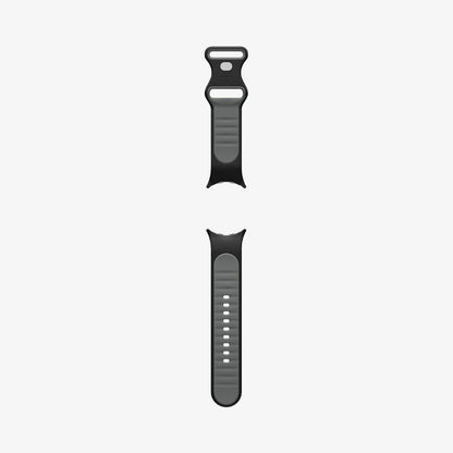 AMP09491 - PWF Series Band Nano Pop in black sesame showing the back with watch band laid out flat