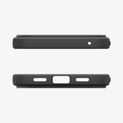 ACS09737 - Pixel 10 Pro XL Case Liquid Air in matte black showing the top and bottom