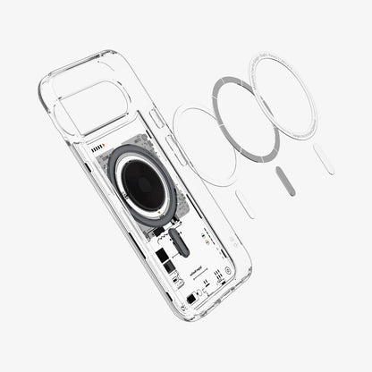 ACS09727 - Pixel 10 Pro XL Case Ultra Hybrid Neo One (MagFit) showing the magnet ring layers