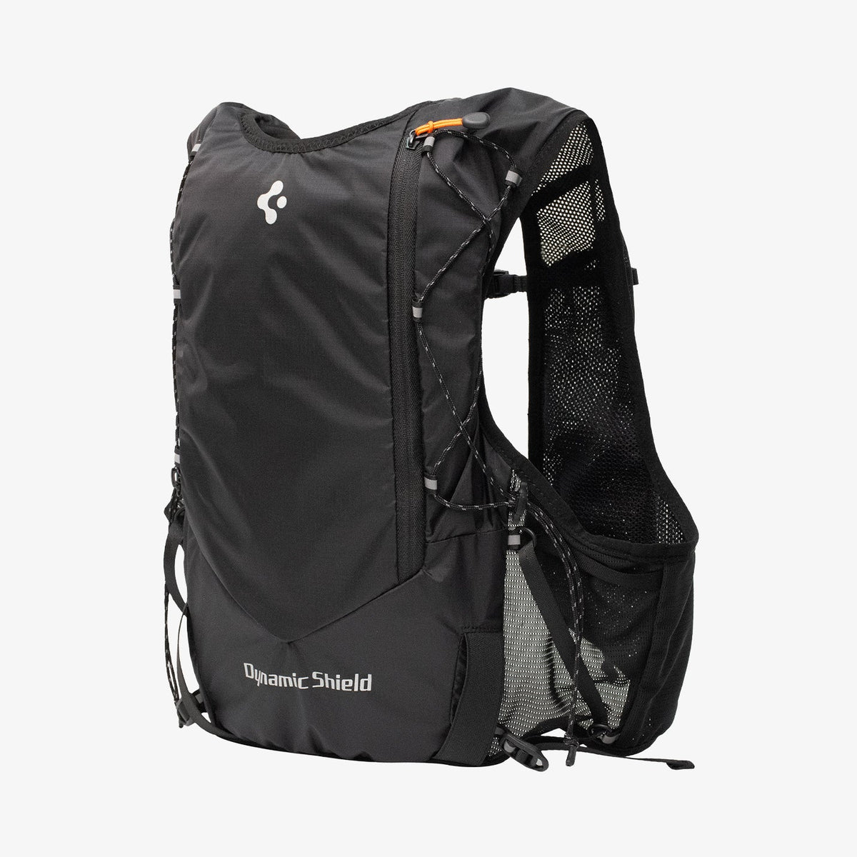 AMP10224 - Dynamic Shield™ Running Vest | A721 M-L in Black showing the back and partial inner.