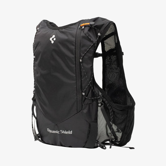 AMP10224 - Dynamic Shield™ Running Vest | A721 M-L in Black showing the back and partial inner.