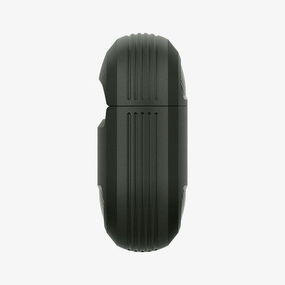 ASD01979 - Apple AirPods 3 Case Rugged Armor in military green showing the side