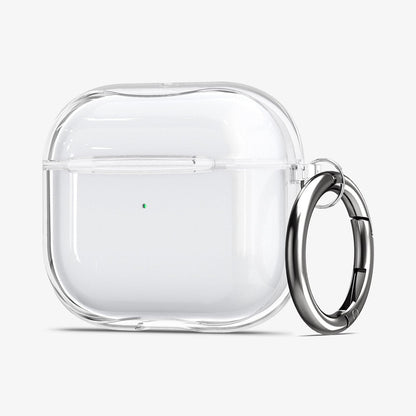 ASD01981 - Apple AirPods 3 Case Ultra Hybrid in crystal clear showing the front, side and keychain