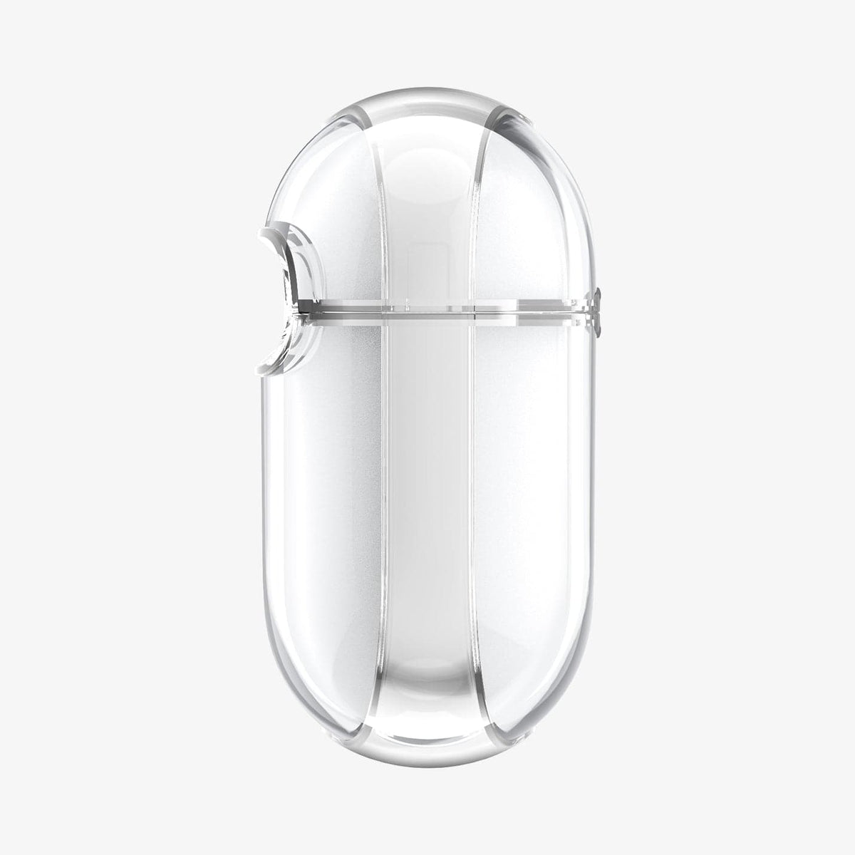 ASD01981 - Apple AirPods 3 Case Ultra Hybrid in crystal clear showing the side