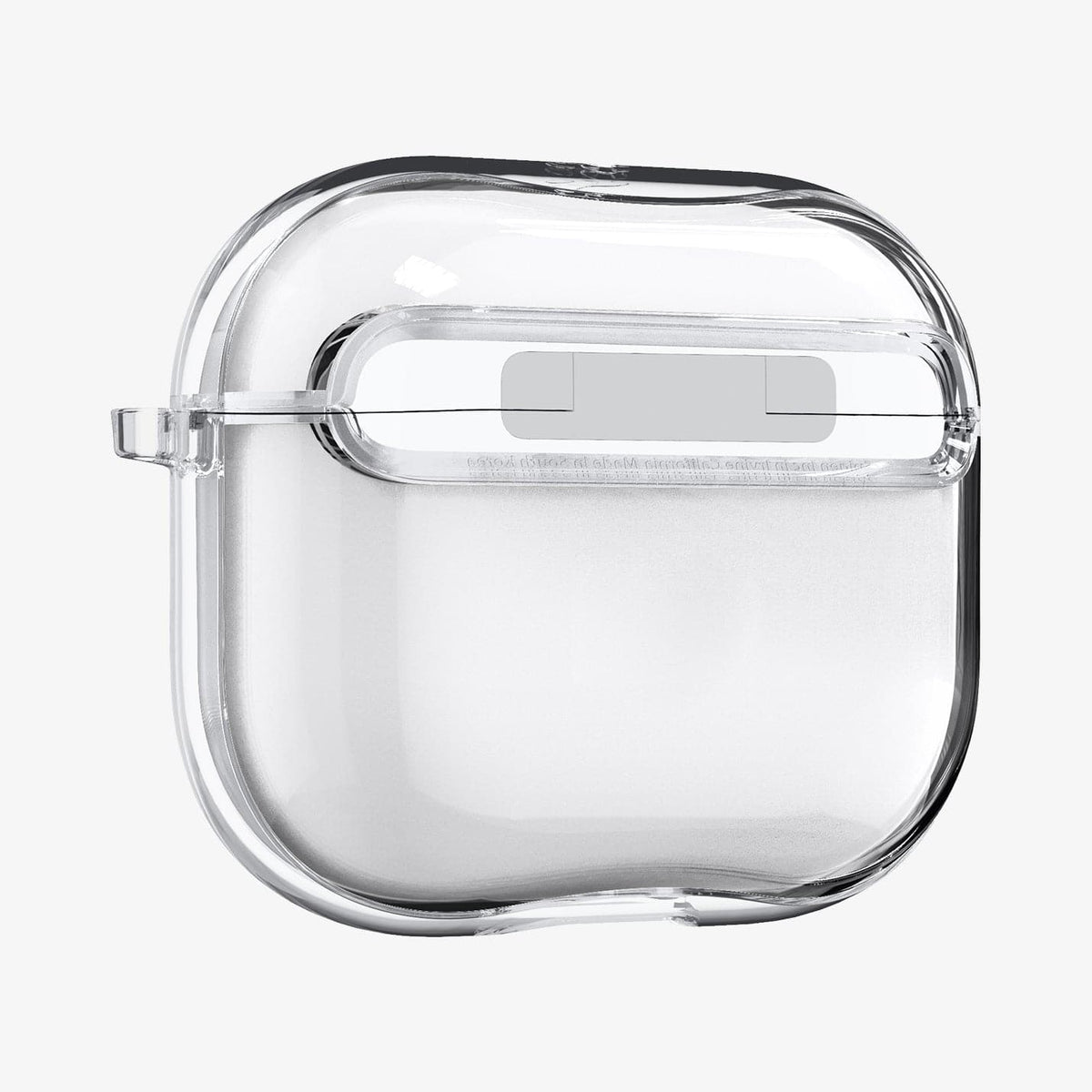 ASD01981 - Apple AirPods 3 Case Ultra Hybrid in crystal clear showing the back and side