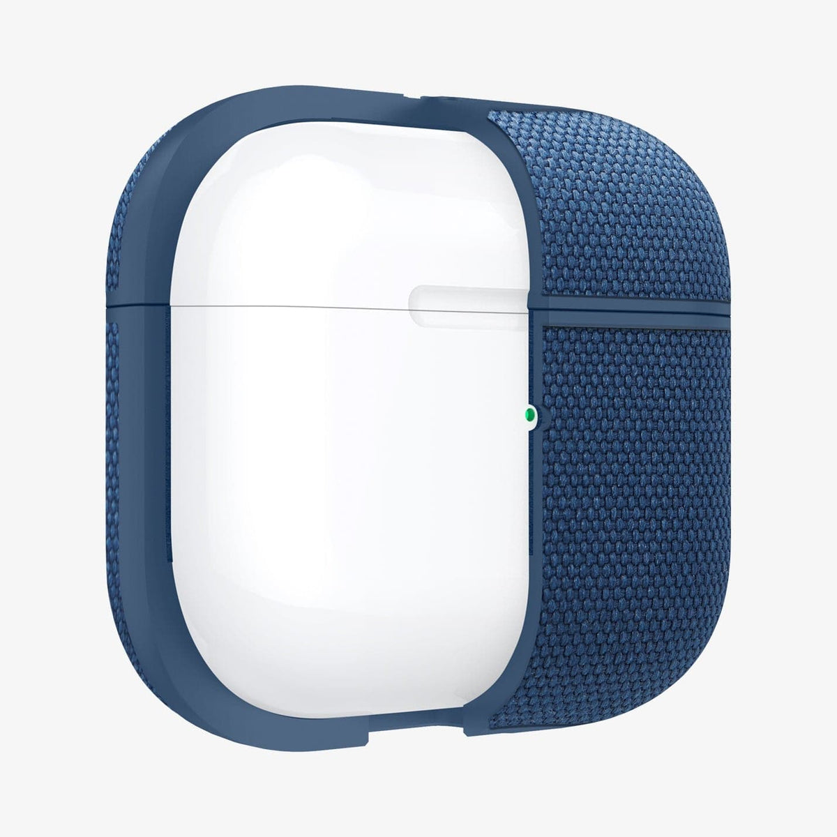 ASD02128 - Apple AirPods 3 Case Urban Fit in navy blue showing the front with case half cut open