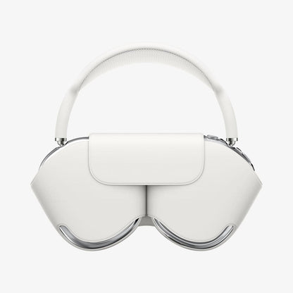 ASD02813 - Apple AirPods Max Case Ultra Hybrid Pro in crystal clear showing the headphones inserted into cover