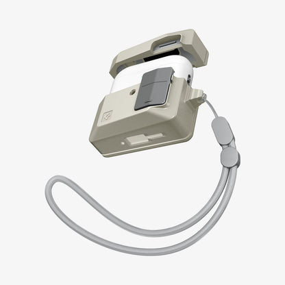 ACS10978 - AirPods Pro 3 Classic LS showing the front with top open and AirPods inside with strap
