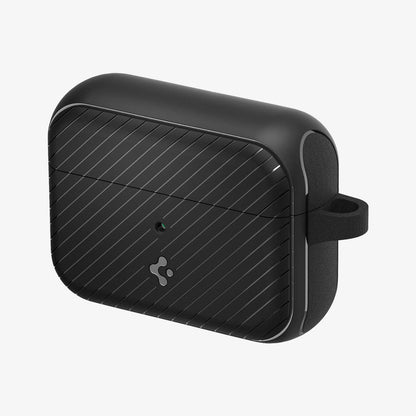 ACS03645 - Airpods Pro Mag Armor in black showing the front and side