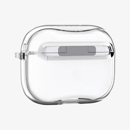 ASD00541 - Apple AirPods Pro Case Ultra Hybrid in crystal clear showing the back and side