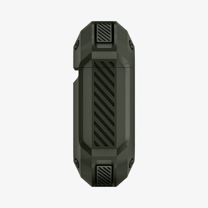 074CS26499 - Apple AirPods 1 / 2 Case Tough Armor in military green showing the side