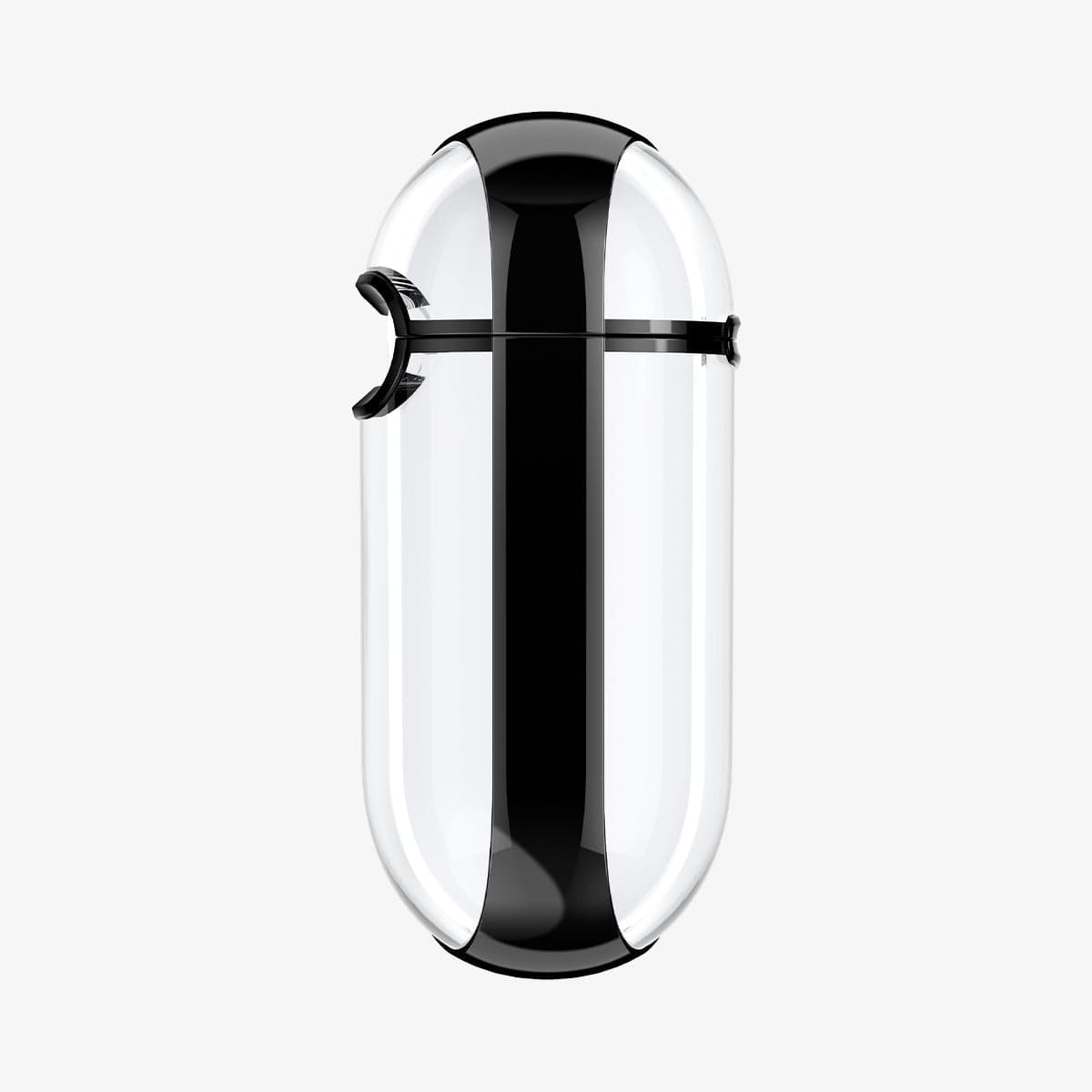 ASD01300 - Apple AirPods 1 / 2 Case Ultra Hybrid in black showing the side