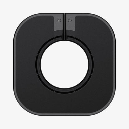 AMP02818 - Apple Airpods Max MagFit Stand in black showing the bottom slot for magsafe charger