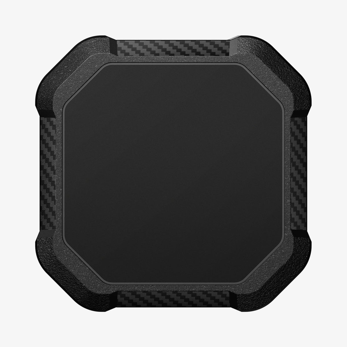 ACS10464 - 4 Pack Apple AirTag Tough Armor IP in Black showing the back