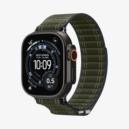 AMP10142 - Apple Watch 10/11 (46mm) WBF0 in Green showing the front and inner bottom