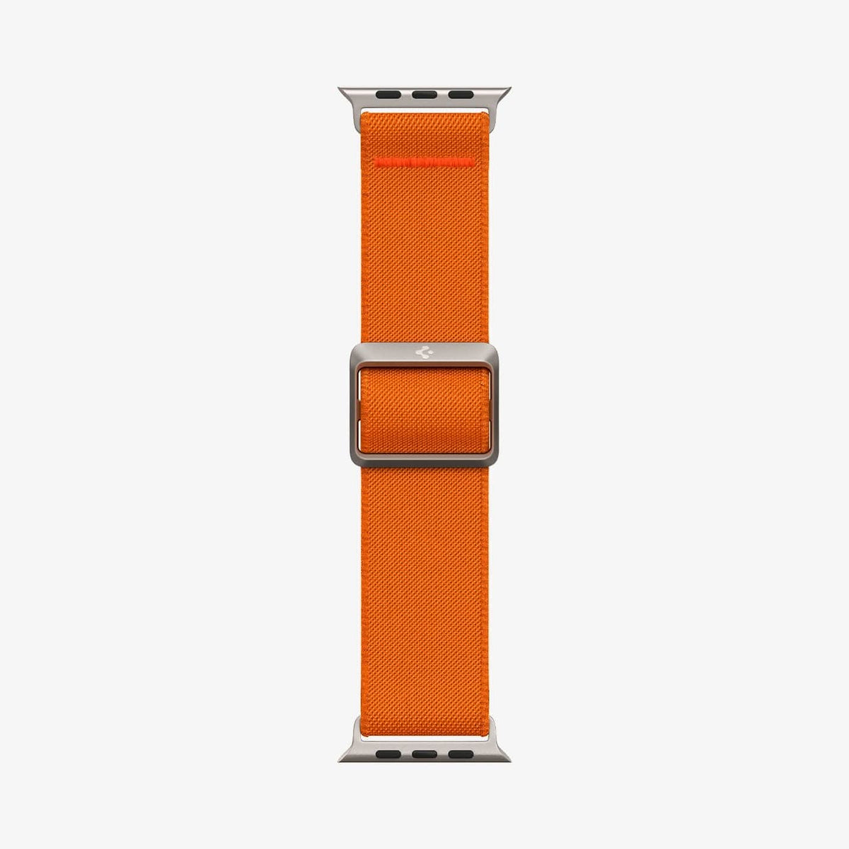 AMP05986 - Apple Watch Series (Apple Watch (49mm)/Apple Watch (45mm)/Apple Watch (42mm)) Watch Band Lite Fit Ultra in orange showing the watch band laid out flat