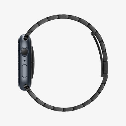 062MP25403 - Apple Watch Ultra 3/2/Ultra 49mm, Series 11/10 46mm, 9/8/7 45mm, SE3/SE2/SE/6/5/4 44mm, 3/2/1 42mm Modern Fit Black showing side