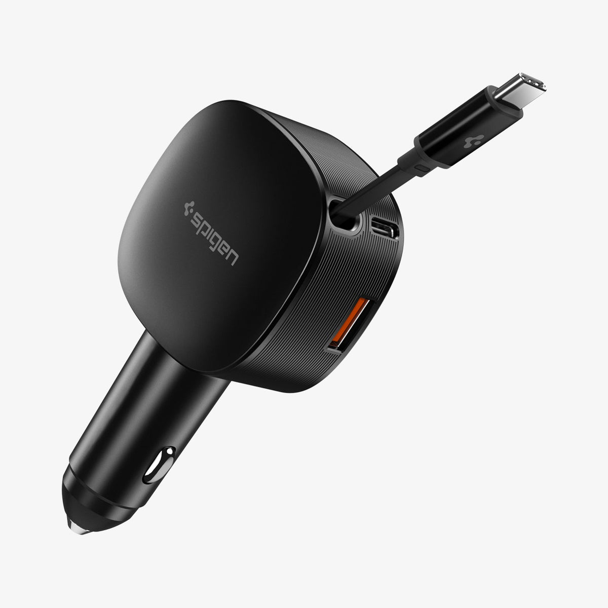ACP10515 - Car Charger | EV603BT in Black showing front and side of the cable