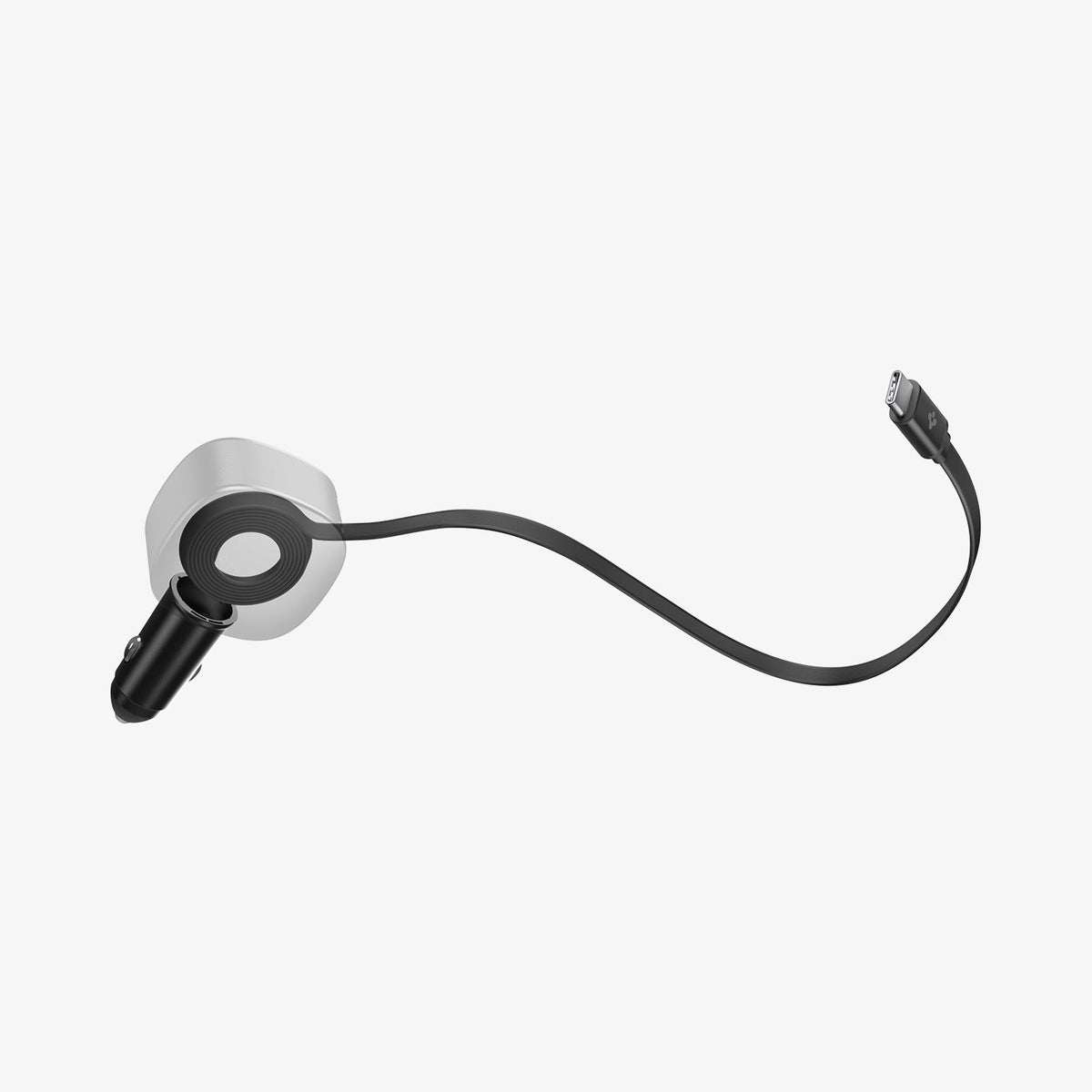 ACP10515 - Car Charger | EV603BT in Black showing inside of product and cable