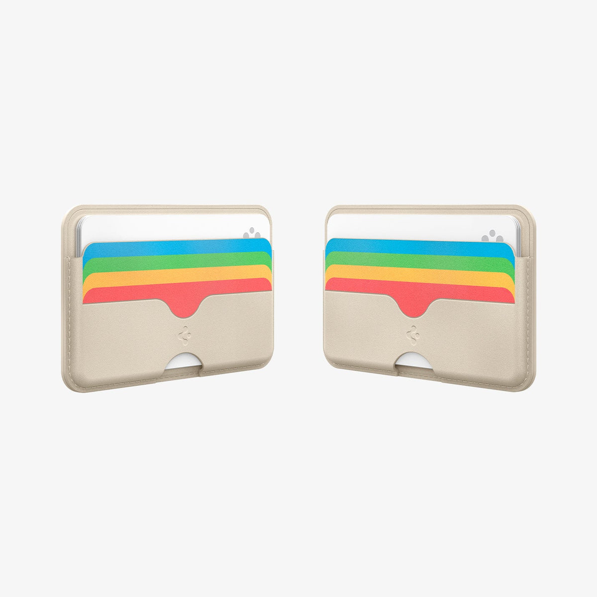 AFA07232 - MagSafe Card Holder Folder Pop (Mag Fit) in Rainbow showing the front of card holders