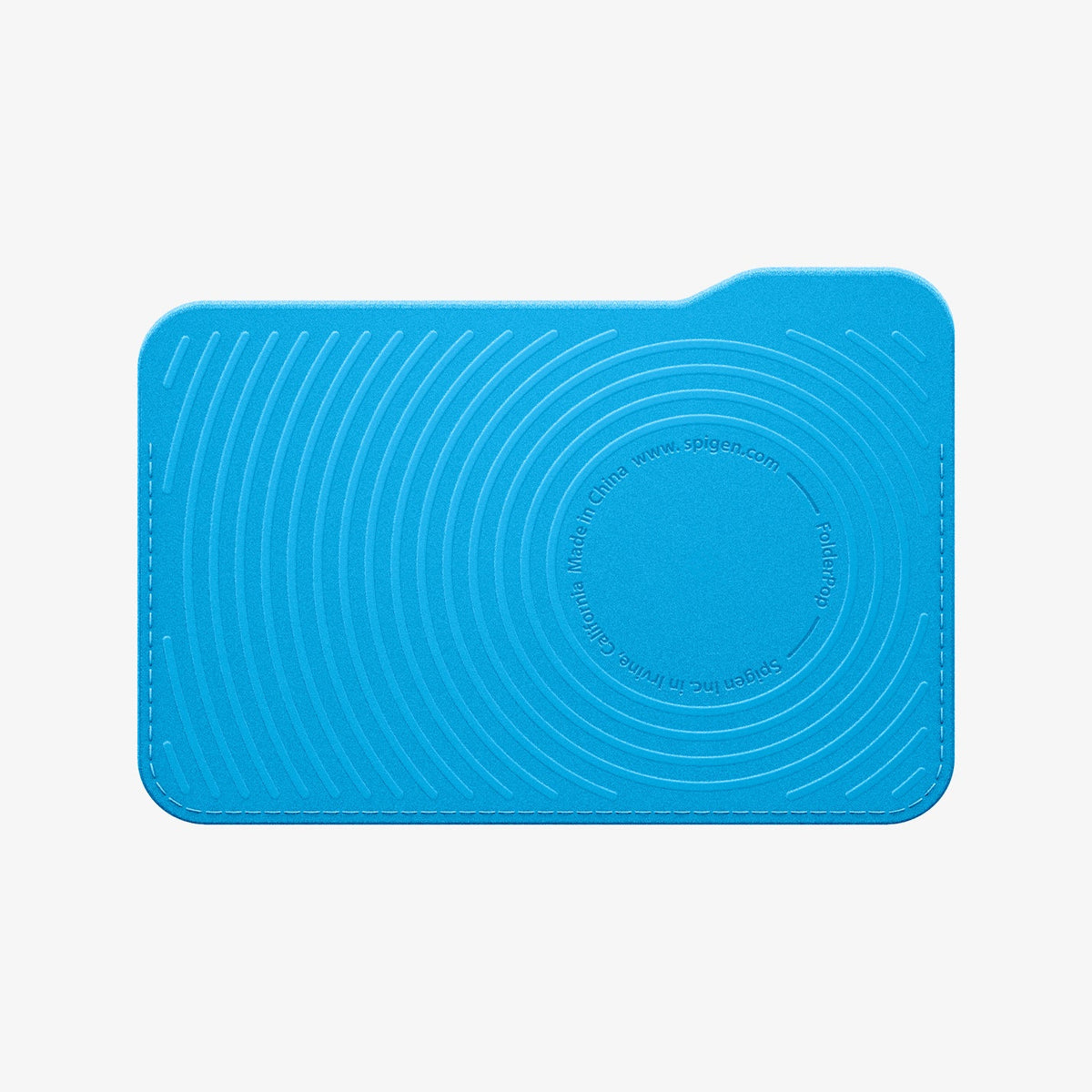 AFA07231 - MagSafe Card Holder Folder Pop (Mag Fit) in Sky Blue showing the back with non-slip grid lines