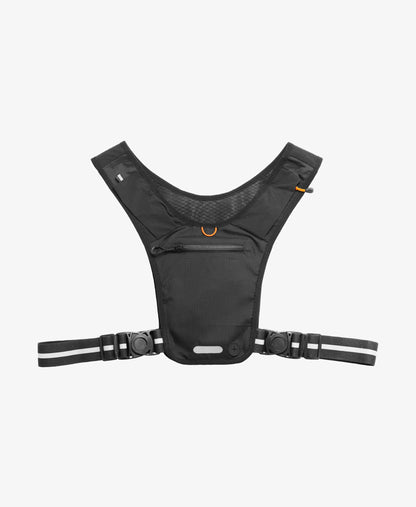 AMP11390 - Dynamic Shield™ Running Vest | A720 L-XL in Black showing the back with side pockets