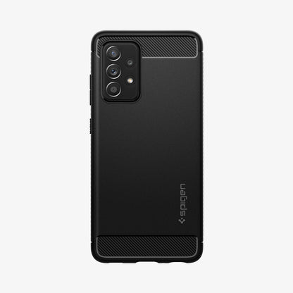 ACS02315 - Galaxy A52 Case Rugged Armor in Matte Black showing the back