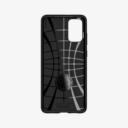 ACS00753 - Galaxy S20 Plus Rugged Armor Case in black showing the inside of case