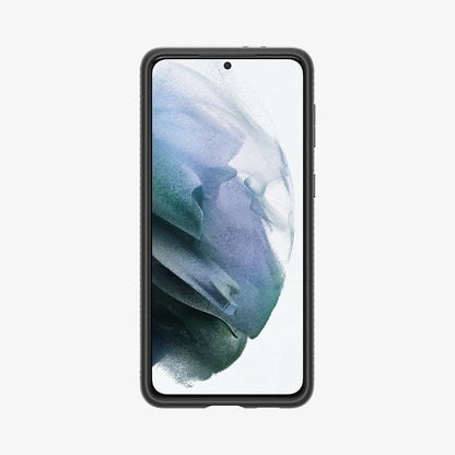 ACS02422 - Galaxy S21 Liquid Air Case in matte black showing the front