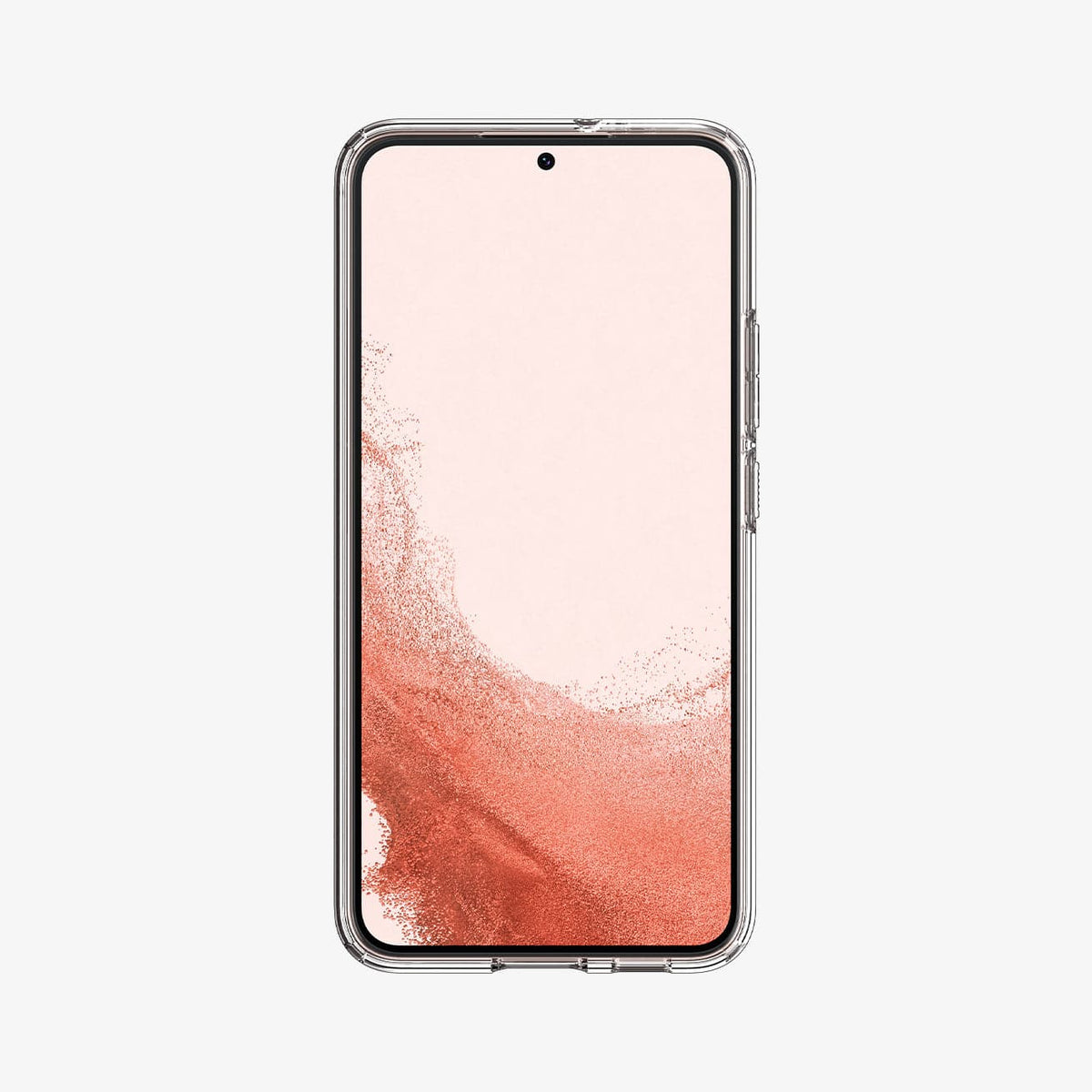 ACS03984 - Galaxy S22 5G Case Liquid Crystal in crystal clear showing the front