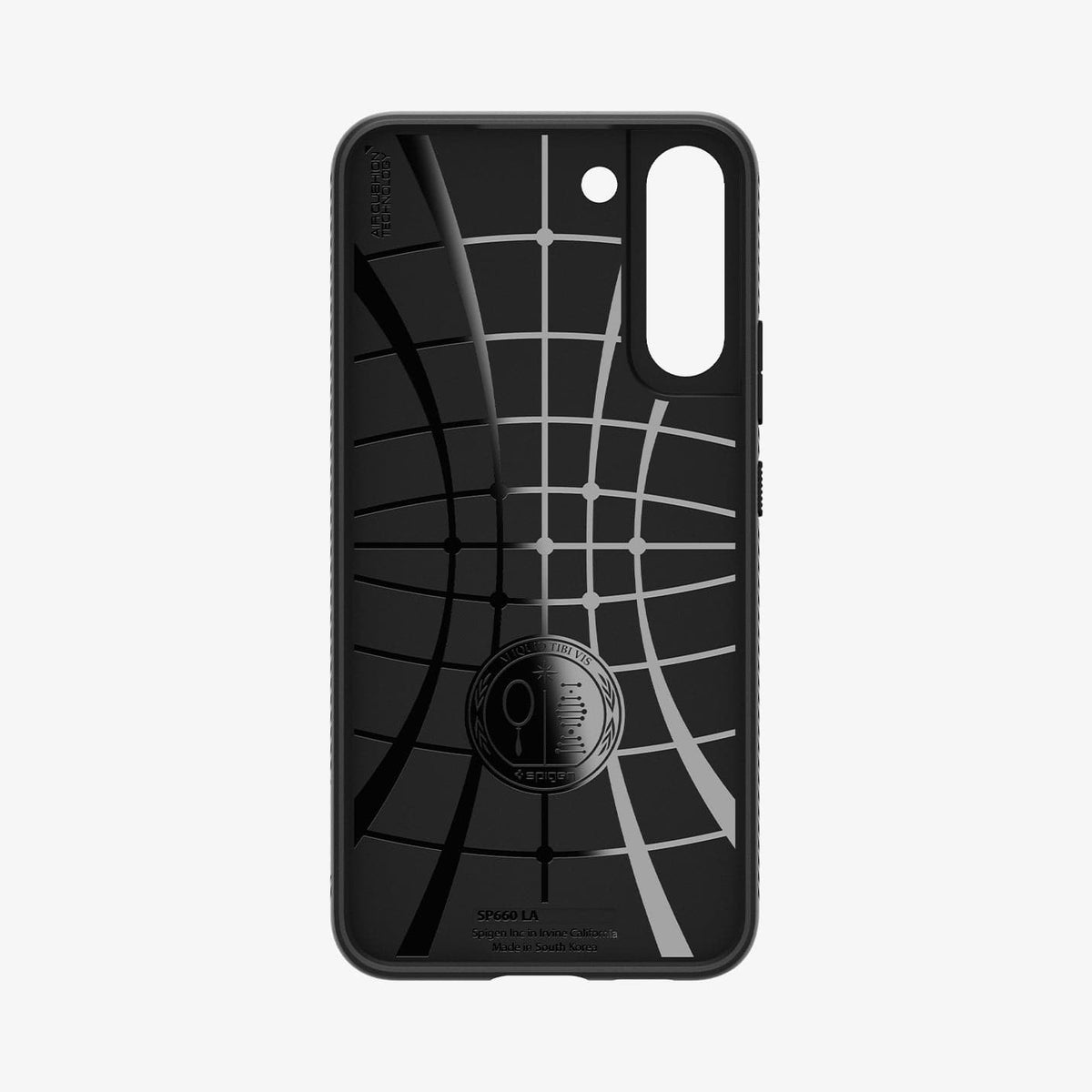 ACS03987 - Galaxy S22 5G Case Liquid Air in black showing the inside of case