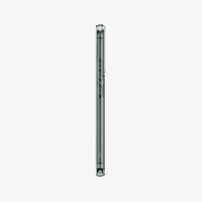 ACS03988 - Galaxy S22 5G Case Ultra Hybrid in crystal clear showing the side with volume controls