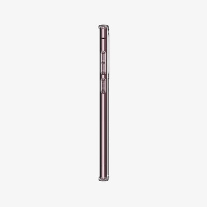 ACS03918 - Galaxy S22 Ultra 5G Case Ultra Hybrid in crystal clear showing the side with volume controls