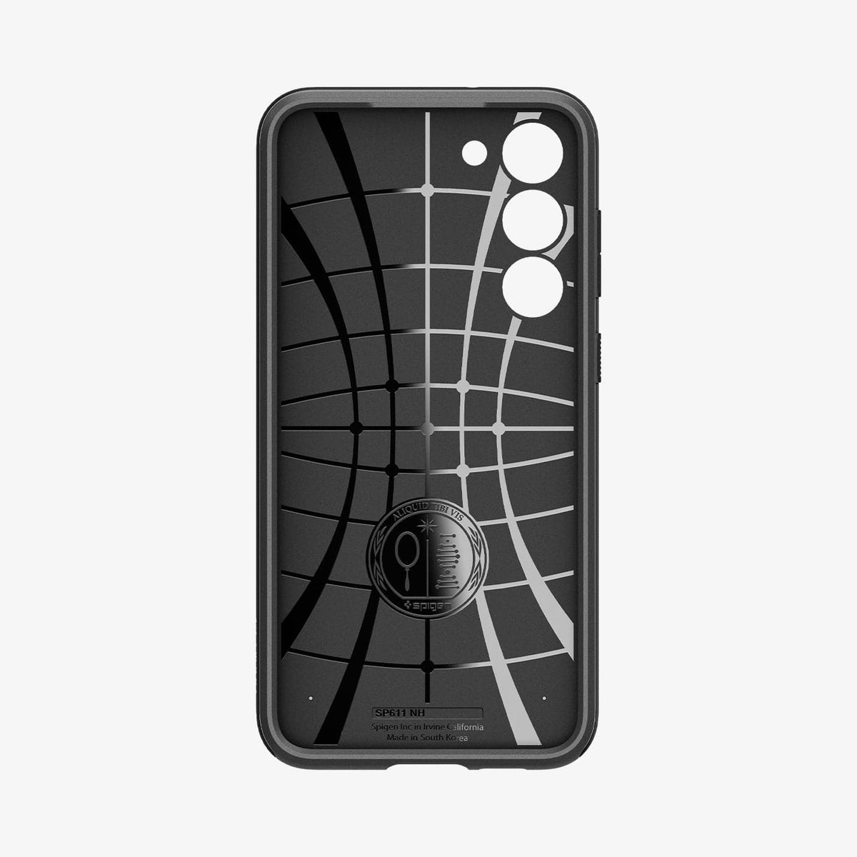 ACS05721 - Galaxy S23 Case Neo Hybrid in black showing the inside of case