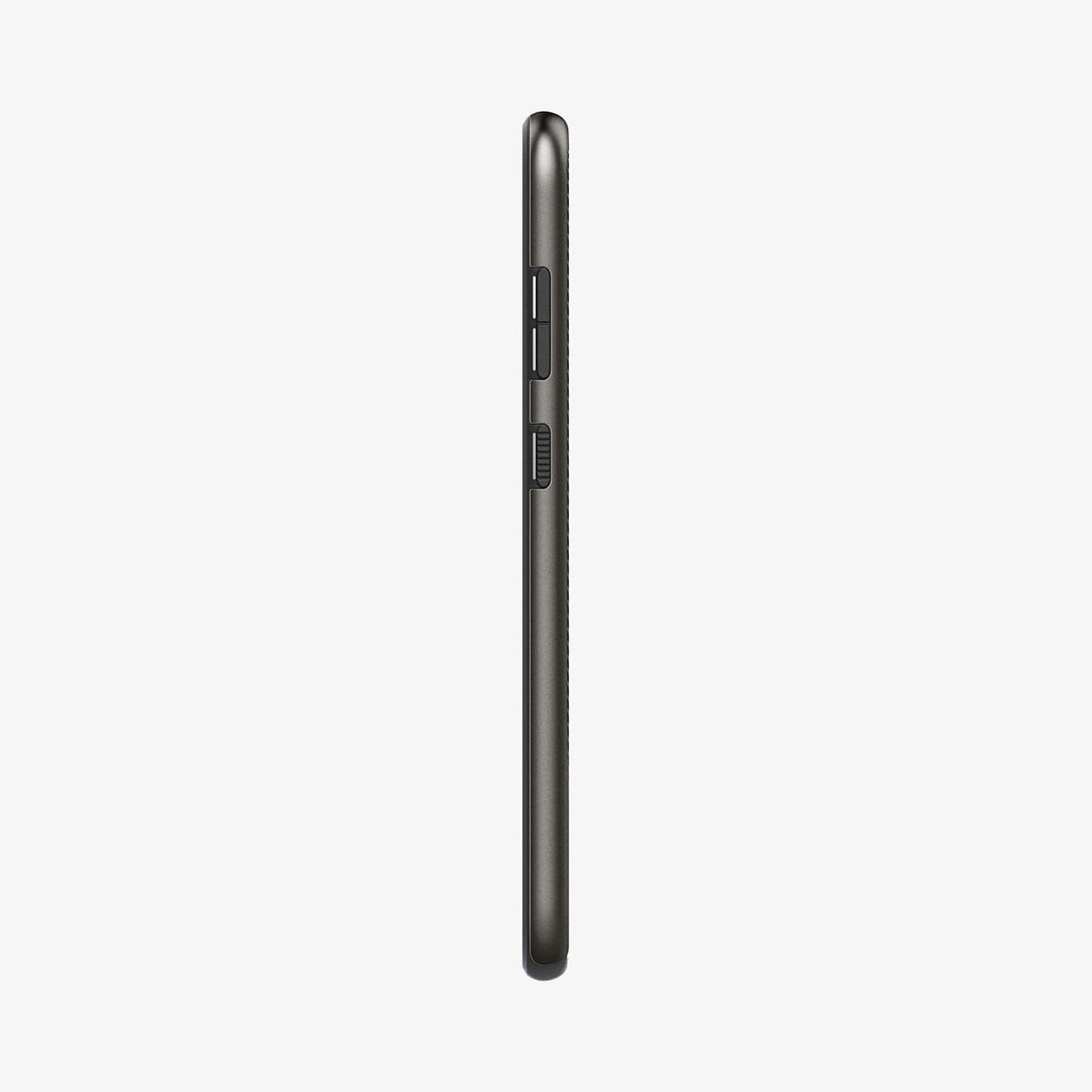 ACS05675 - Galaxy S23 Plus Case Neo Hybrid in gunmetal showing the side with volume controls