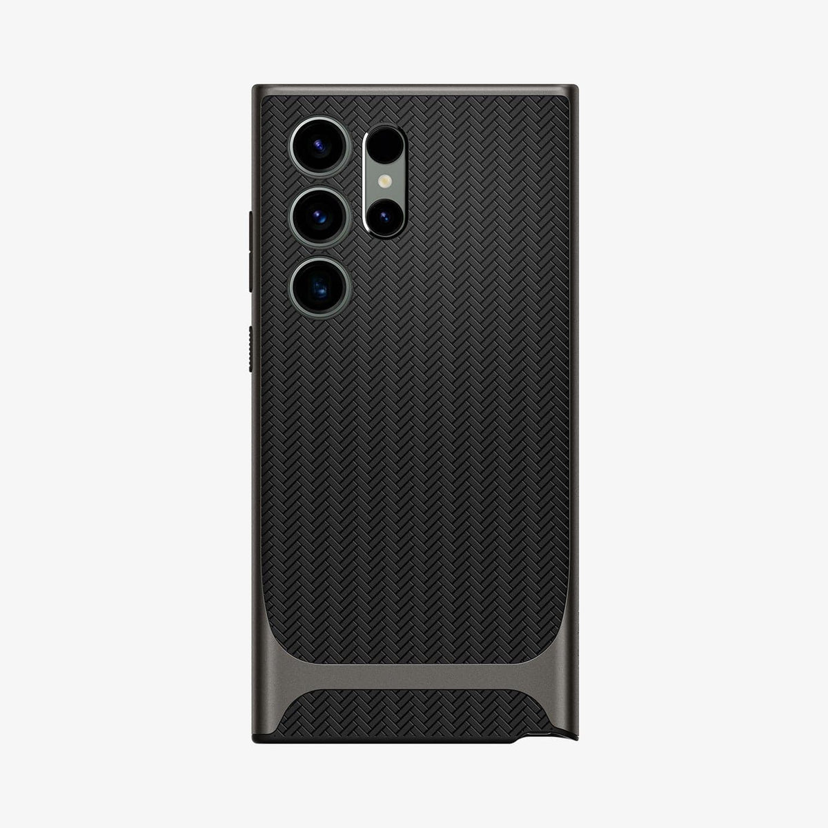 ACS05627 - Galaxy S23 Ultra Case Neo Hybrid in gunmetal showing the back