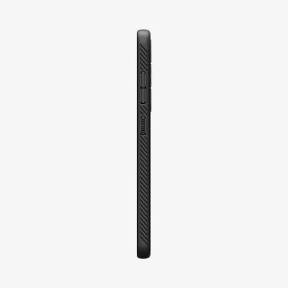 ACS07327 - Galaxy S24 Plus Case Liquid Air in Matte Black showing the side with side buttons