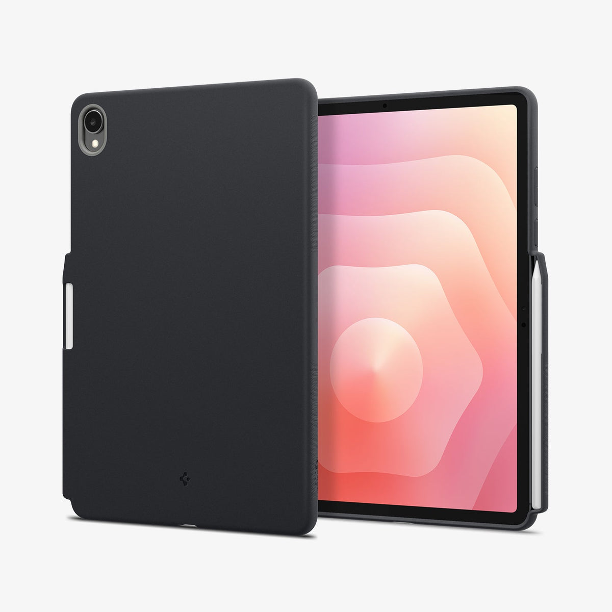ACS10214 - Galaxy Tab S11 Nano Pop in Black Sesame showing the back, front