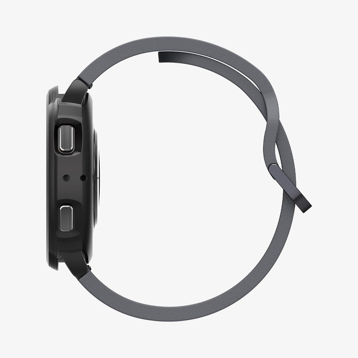 ACS03138 - Galaxy Watch 5/4 (44mm) Case Liquid Air in matte black showing the side