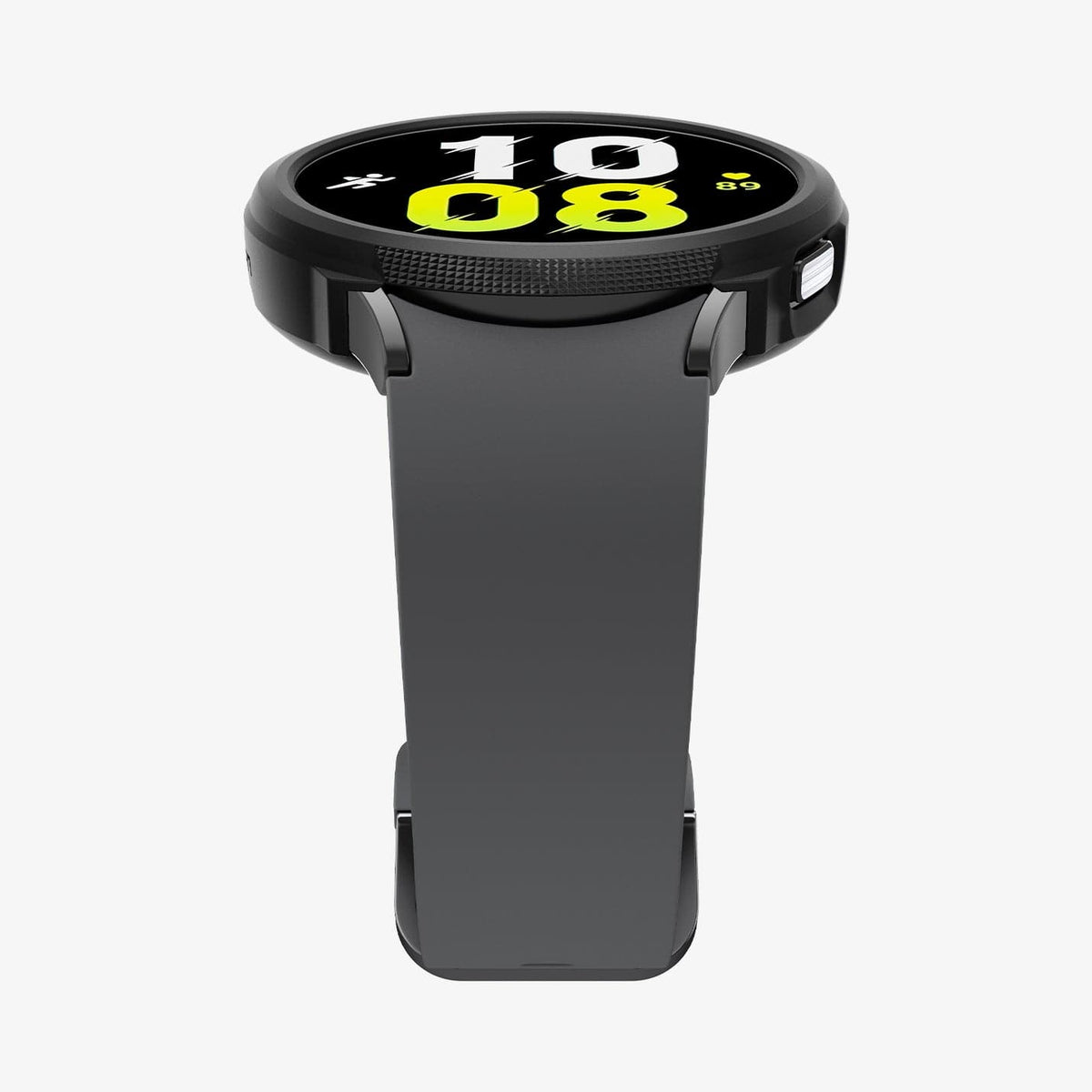 ACS03138 - Galaxy Watch 5/4 (44mm) Case Liquid Air in matte black showing the bottom and partial front