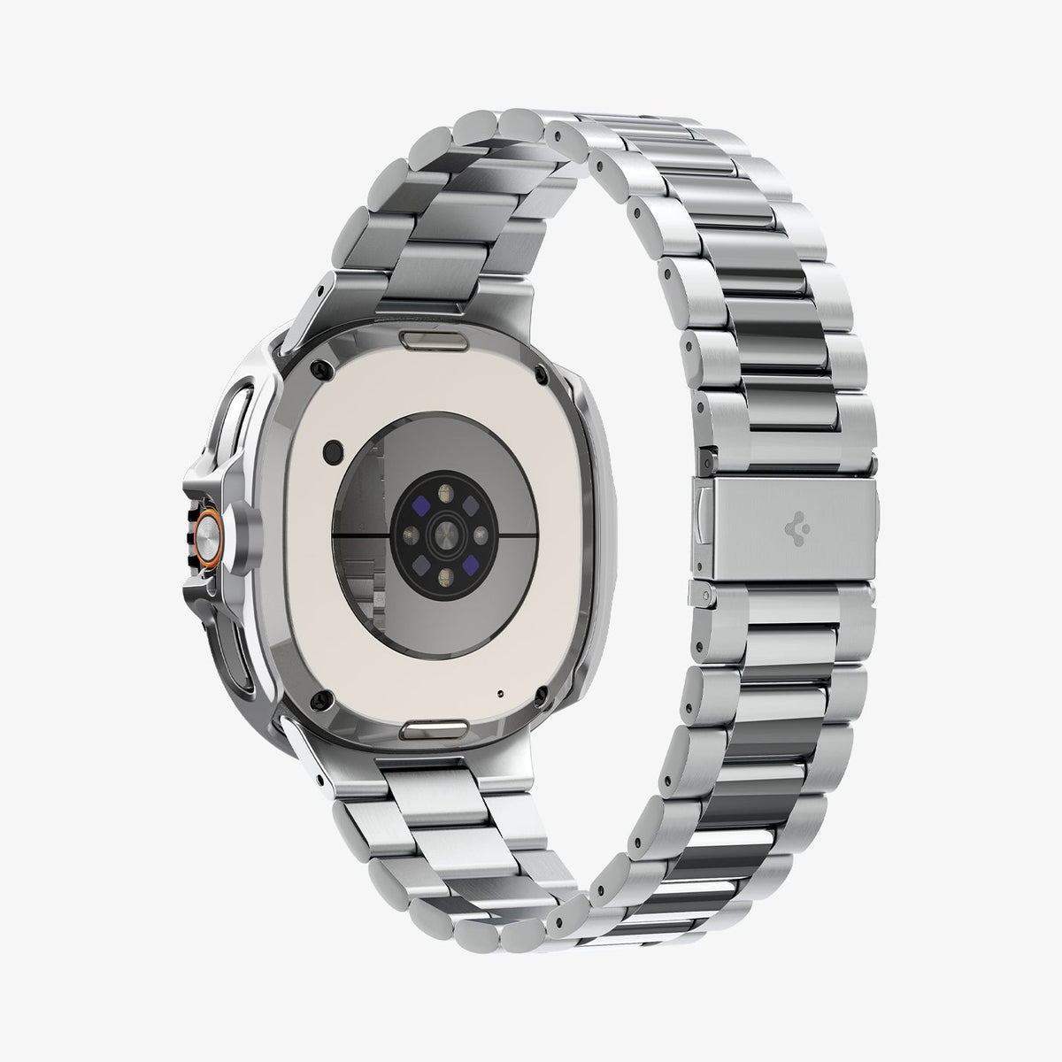 ACS10017 - Galaxy Watch 8 Bezel Tune Pro in sliver showing the back and bottom